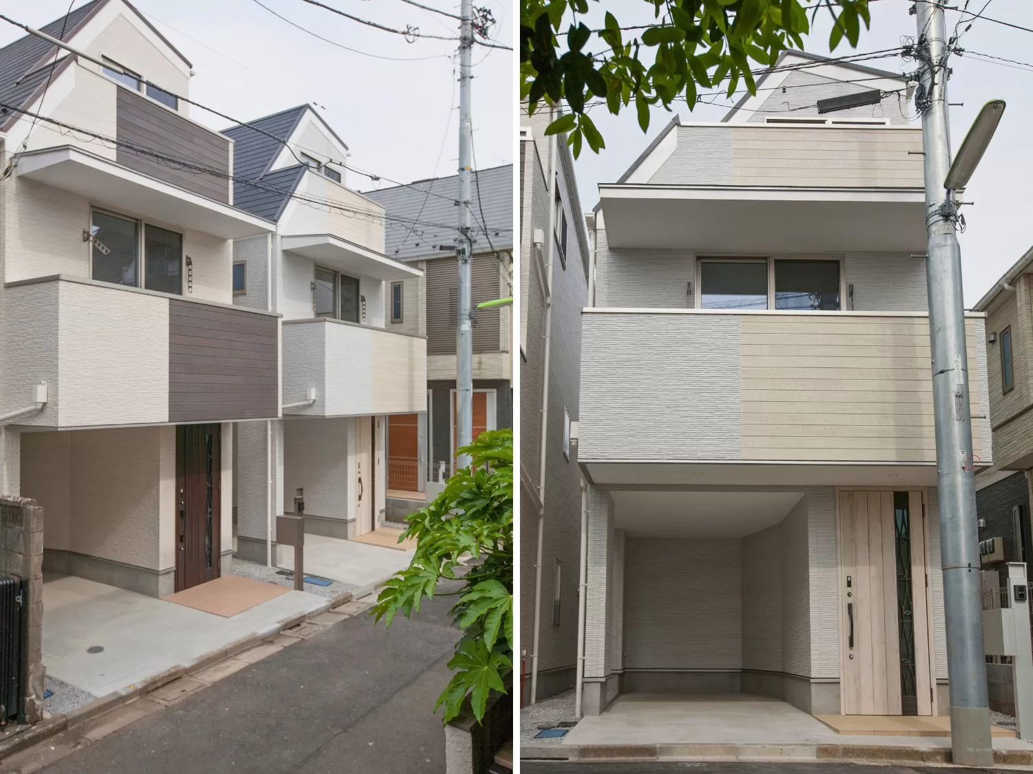 I-AREAシリーズ・施工例07（戸建住宅） - 住む人を迎え入れるポーチと玄関と扉