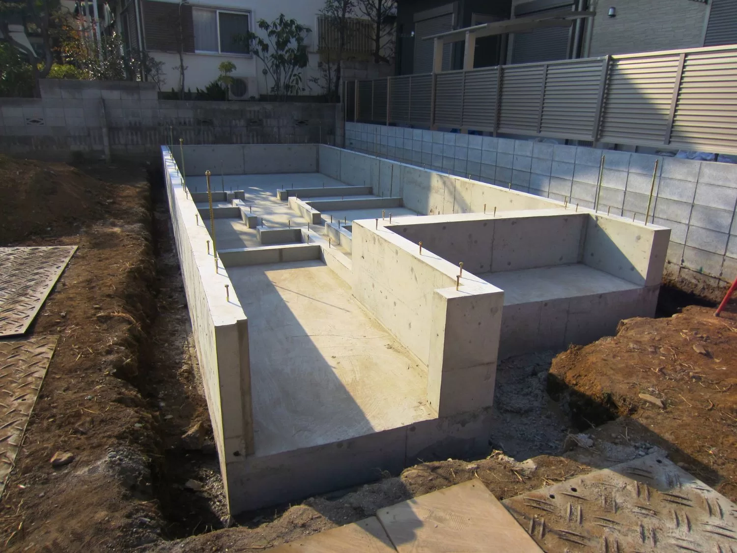 I-AREAシリーズ・施工例05（戸建住宅） - 建物の土台をつくる基礎工事