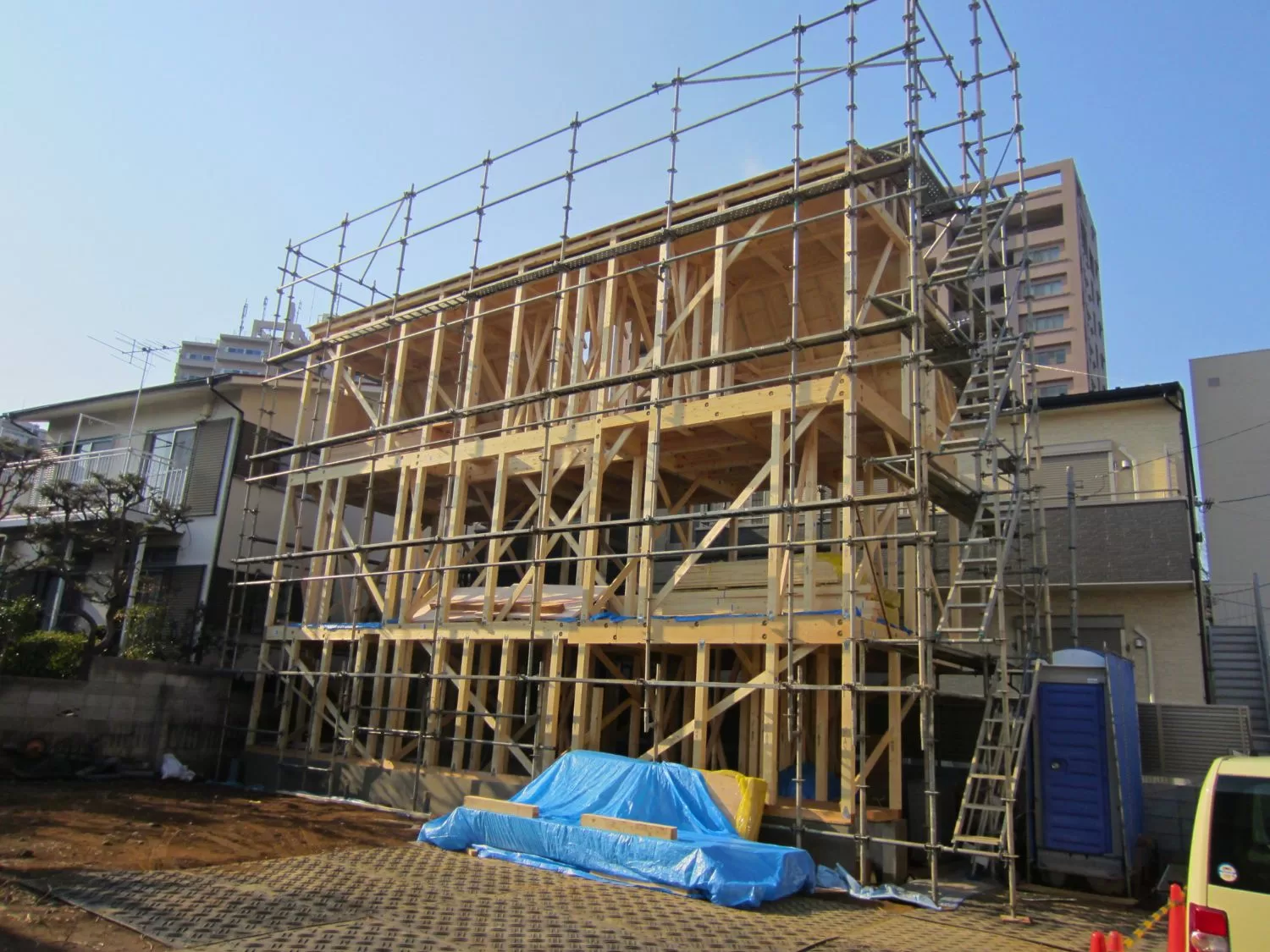 I-AREAシリーズ・施工例05（戸建住宅） - 上棟（じょうとう）工事
