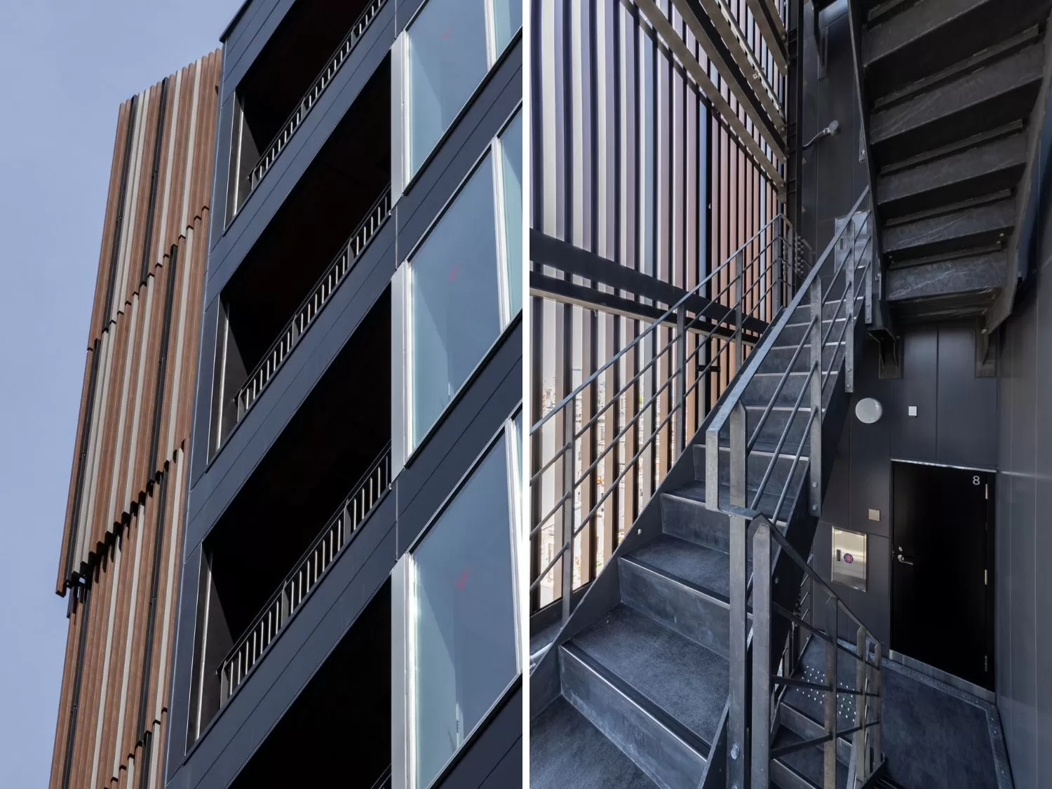 I-AREAシリーズ・施工例17（商業ビル） - 機能性と統一感を備えた共用部