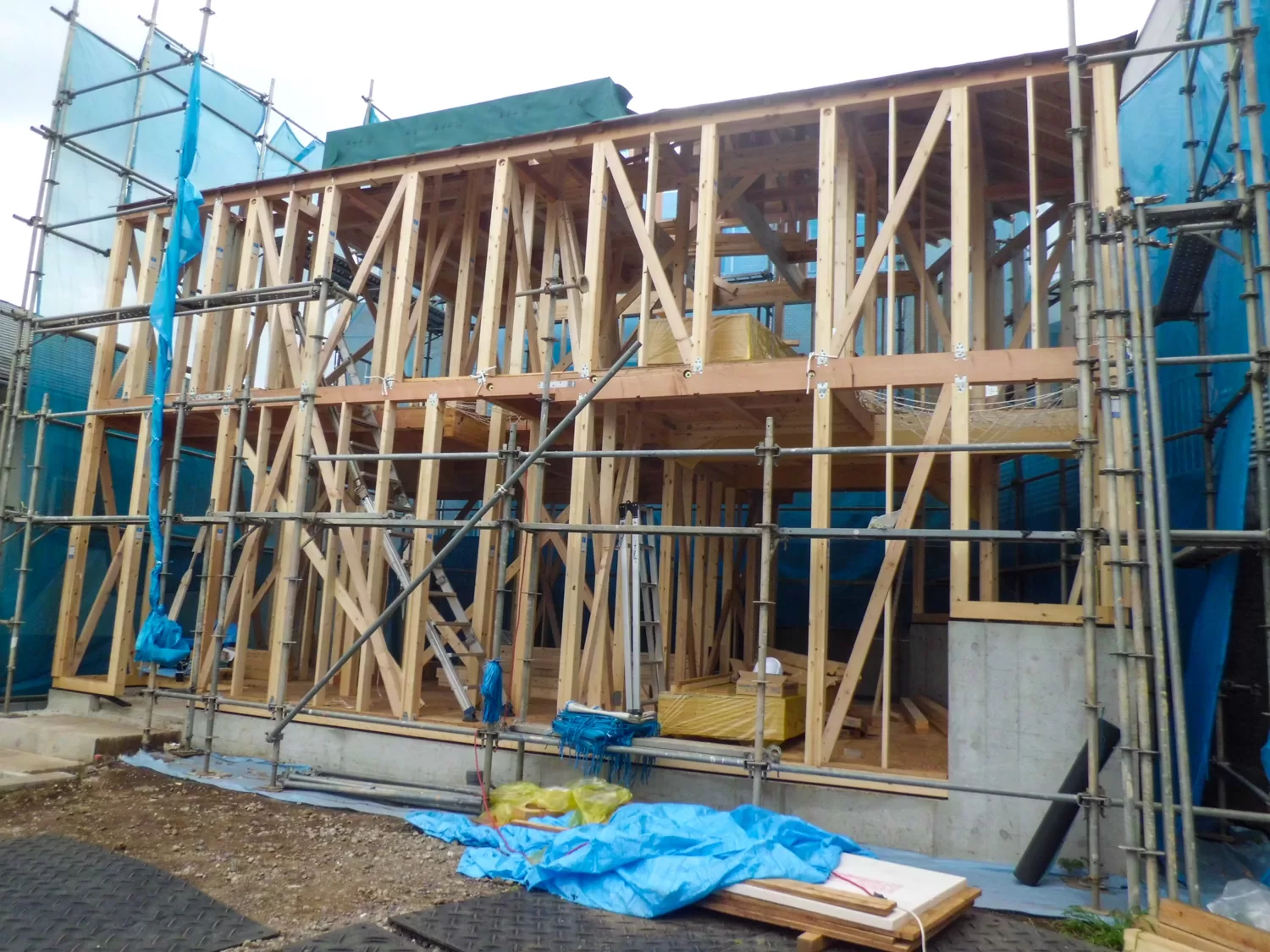 I-AREAシリーズ・施工例04（戸建住宅） - 上棟（じょうとう）工事