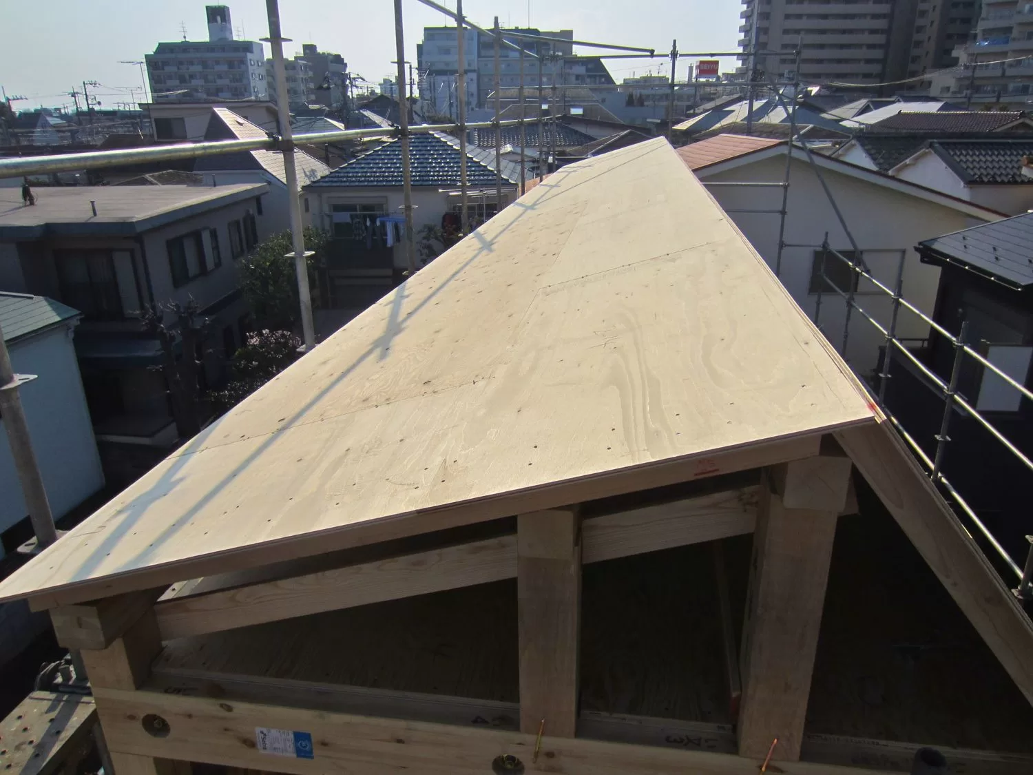 I-AREAシリーズ・施工例05（戸建住宅） - 上棟（じょうとう）工事