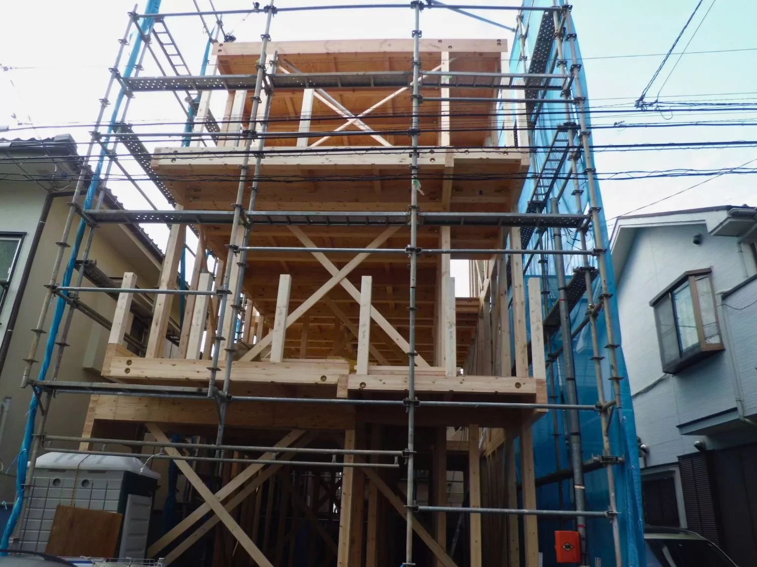 I-AREAシリーズ・施工例01（戸建住宅） - 【上棟工事】